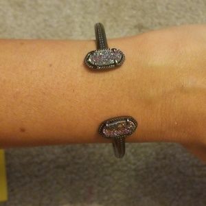 NWT RARE Kendra scott Elton gunmetal dust bracelet